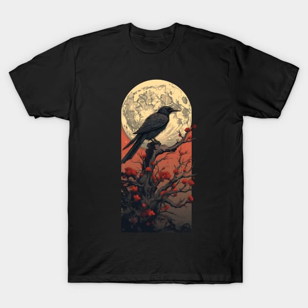 Moonlit Raven T-Shirt by MaxDeSanje 